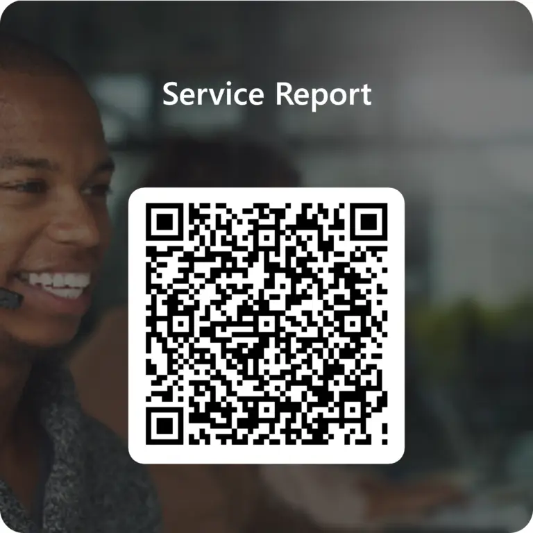 QR-kod för Service Report